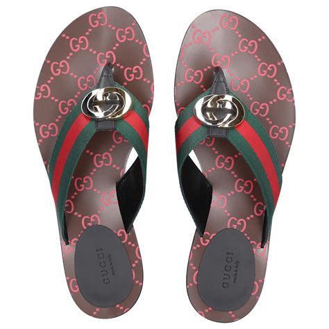 Gucci inspired flip flops